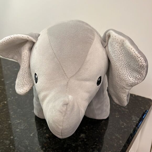 Linzy Toy Squishy Soft Gray Elephant Plush Stuffed Animal 15” with sparkle ears - Picture 2 of 8